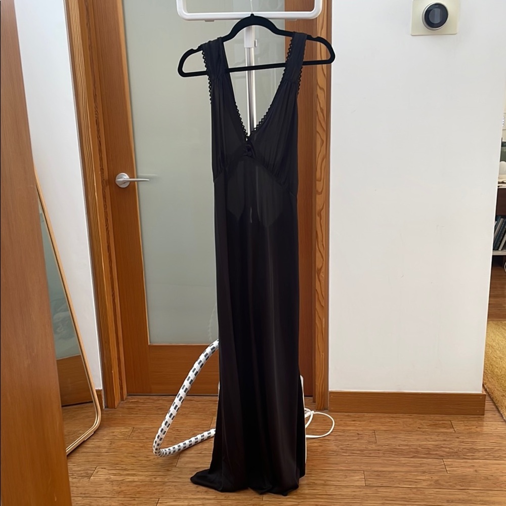 Black, sheer zara lingerie style dress